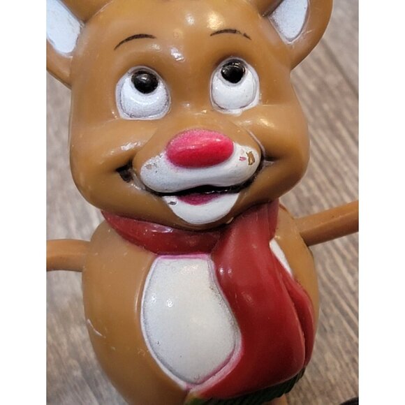 Vtg 1990 Fun World Snowman & Reindeer Bendable Arms & Legs Ornaments Lot Of 2 - Picture 2 of 9